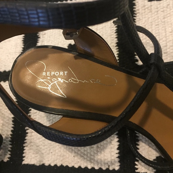 Report Signature black sandals with heel - Picture 4 of 4