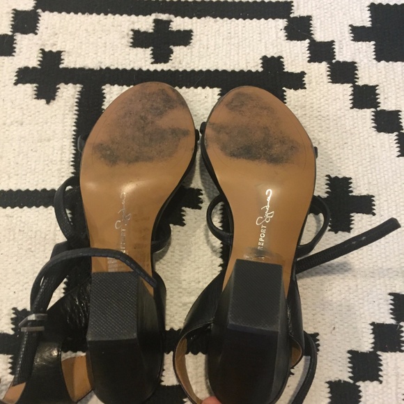 Report Signature black sandals with heel - Picture 3 of 4