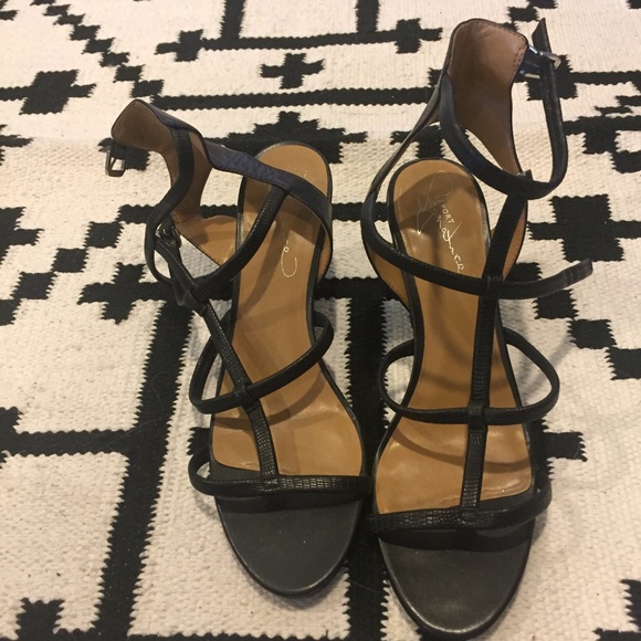 Report Signature black sandals with heel - Picture 2 of 4