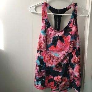 Lululemon Rose Print Tank