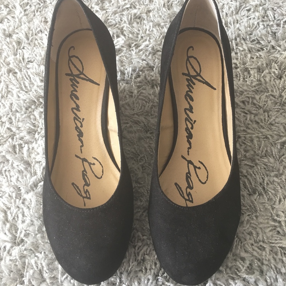 American Rag Black Wedges