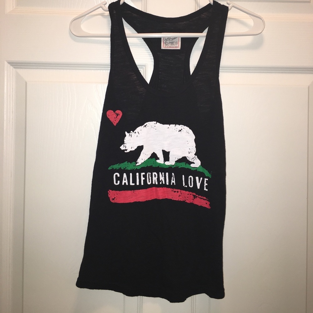 Black Racer Back Tank Top