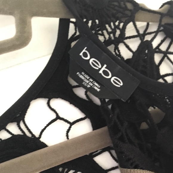 Bebe Olive Green 3/4 dress - Picture 4 of 4