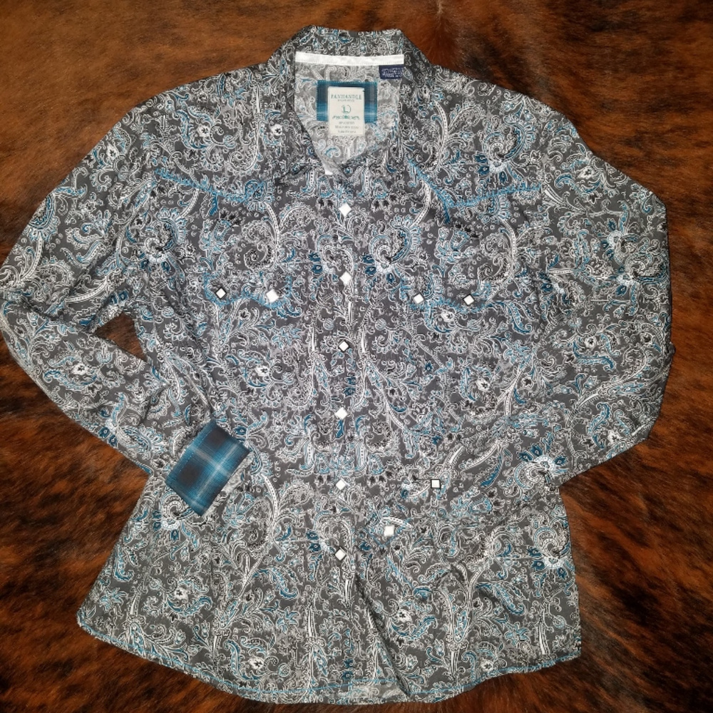 Panhandle Slim Western long sleeve shirt L EUC