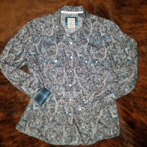 Panhandle Slim Western long sleeve shirt L EUC