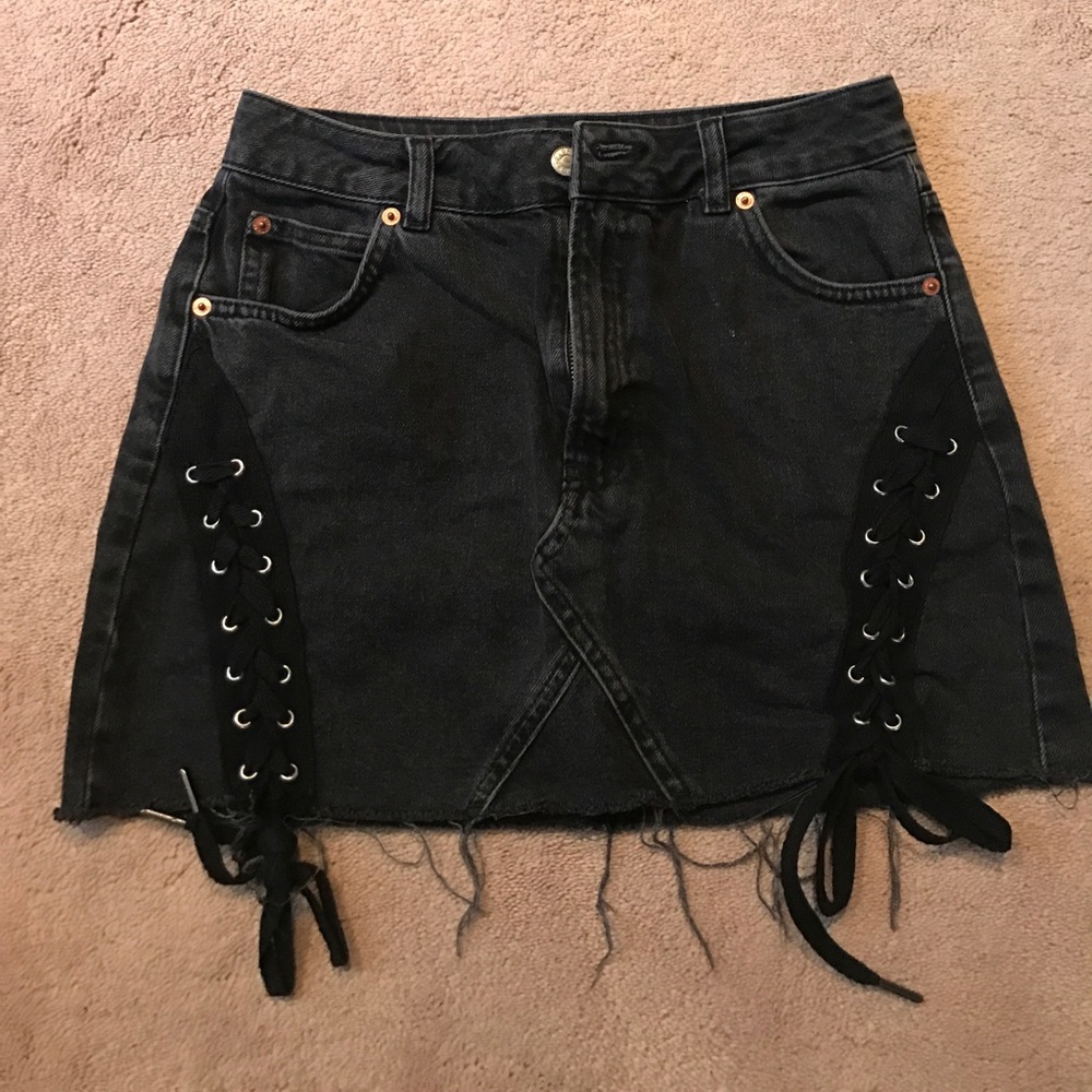 Top shop jean skirt