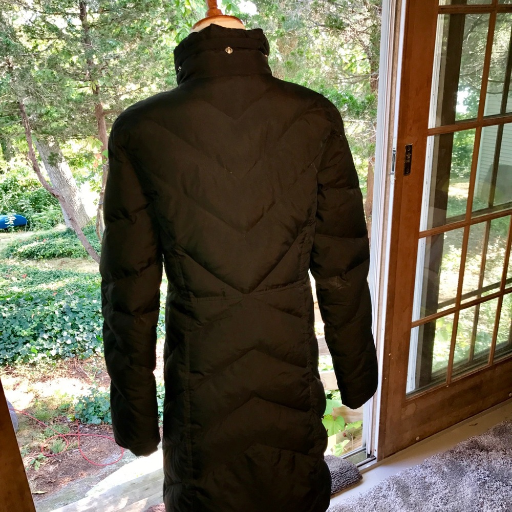 J. Crew Long Down Puffer Coat Black Size Small - Picture 3 of 8