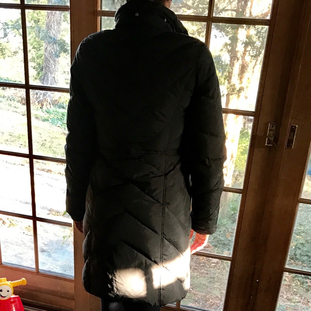 J. Crew Long Down Puffer Coat Black Size Small - Picture 8 of 8
