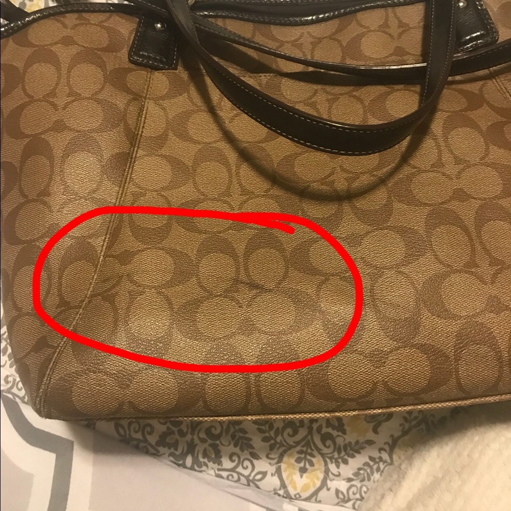 🚨Sale🚨Coach Peyton Signature Pocket Tote - Picture 8 of 8