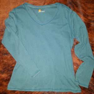 Carhartt V-neck knit long sleeve women's shirt XL