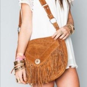 Pamela V Rodeo Suede Fringe Bag