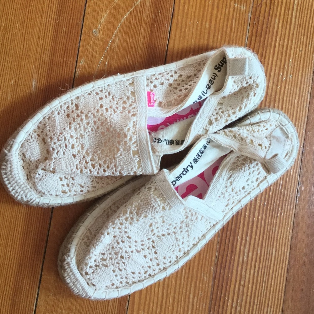 superdry crocheted espadrilles