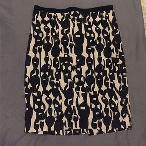 Geometric Pencil Skirt