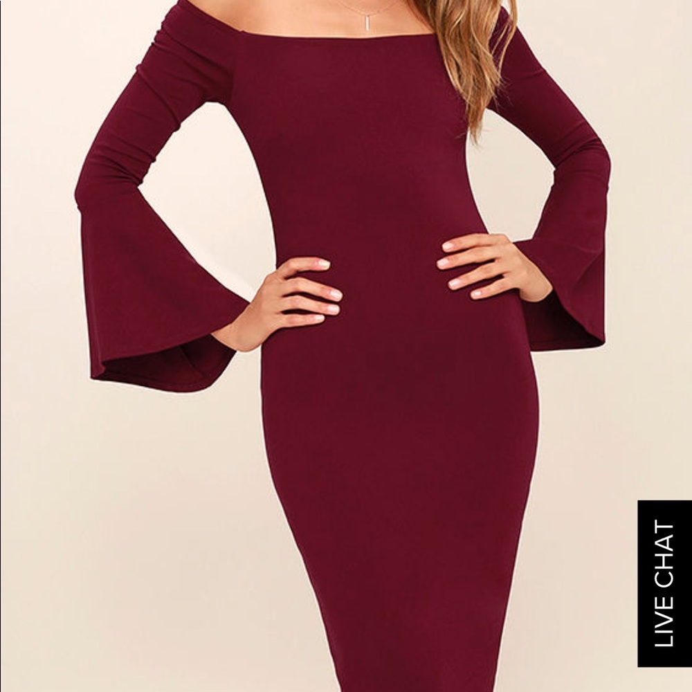 Burgundy Dress