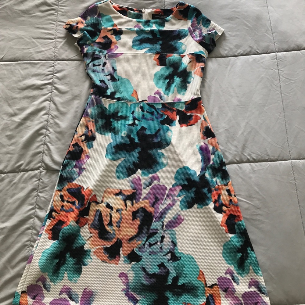 Ivanka Trump floral skater dress