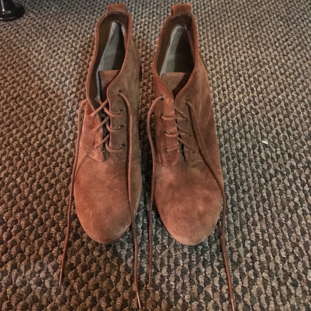 Jessica Simpson suede Wedge booties