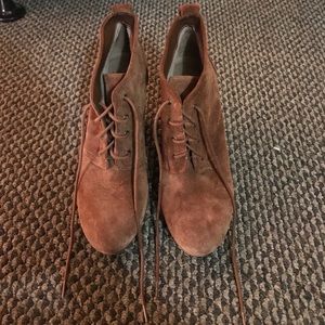 Jessica Simpson suede Wedge booties