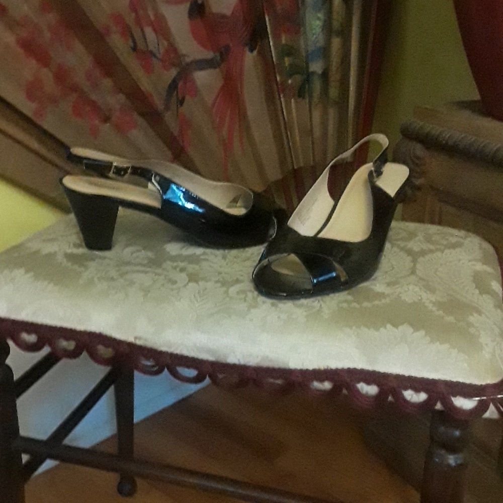 Black 2 inch shoes