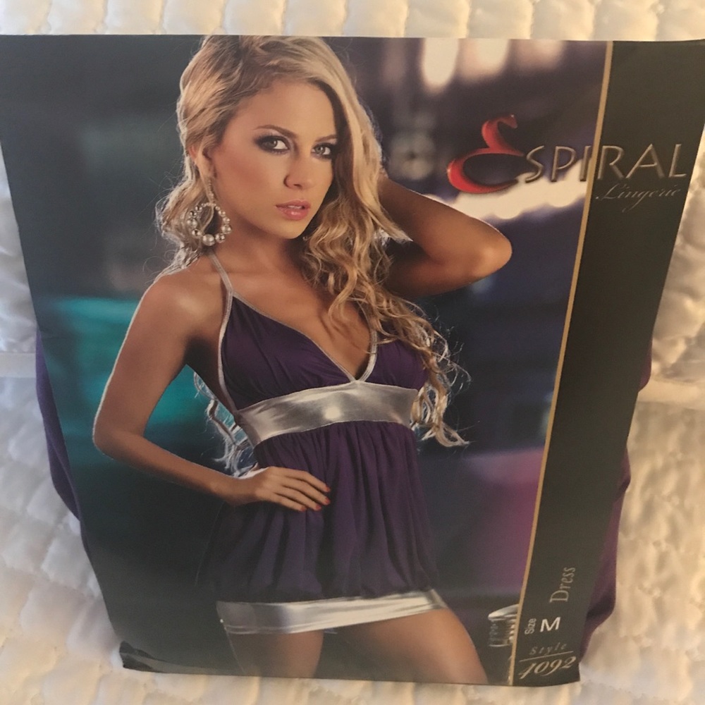 NWT Purple and Silver Club Dress Espiral