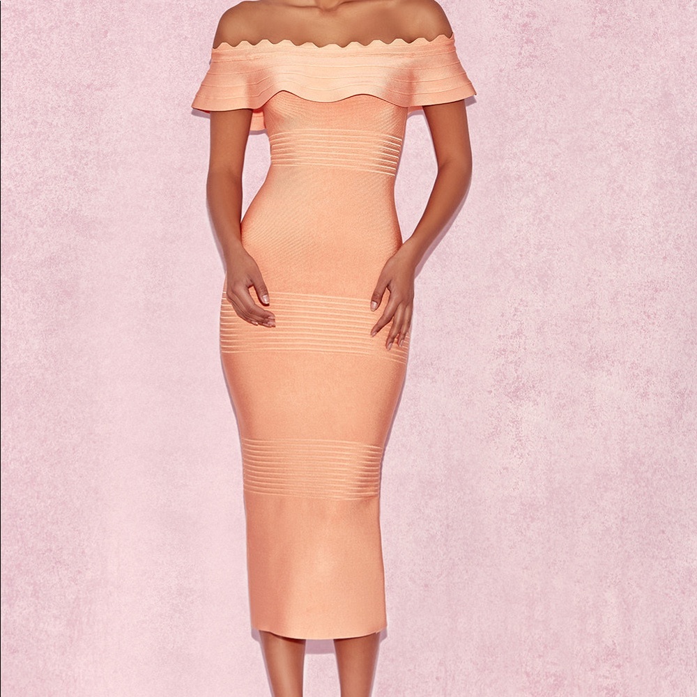 Stunning Off shoulder bandage dress