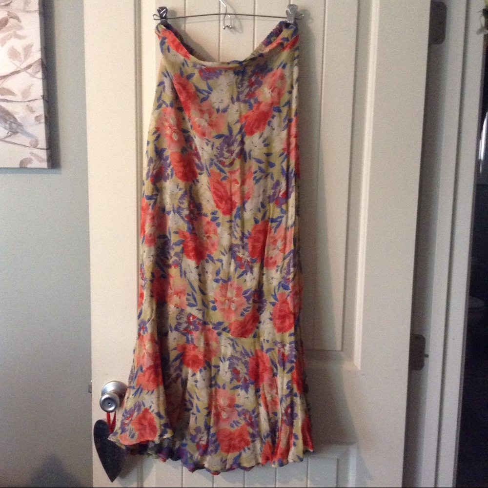 Reversible Floral Skirt