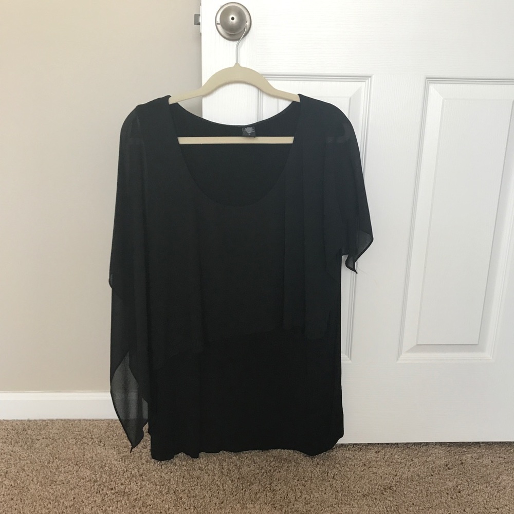 Torrid SIZE 3 Flowy Black Blouse