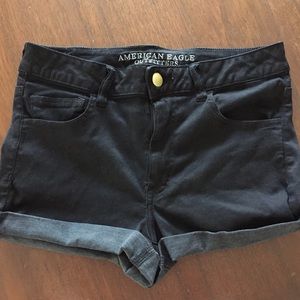 Black American Eagle Jean Short
