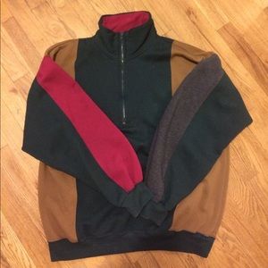 Half-Zip Turtleneck Sweatshirt