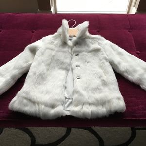 Adrienne Landau Rabbit Fur Coat, Girls' Sizes 6/8