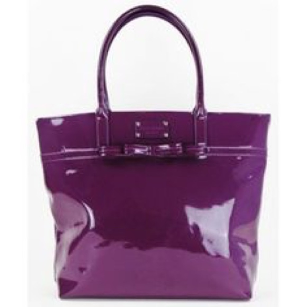 Kate Spade Eggplant Purple Patent Purse