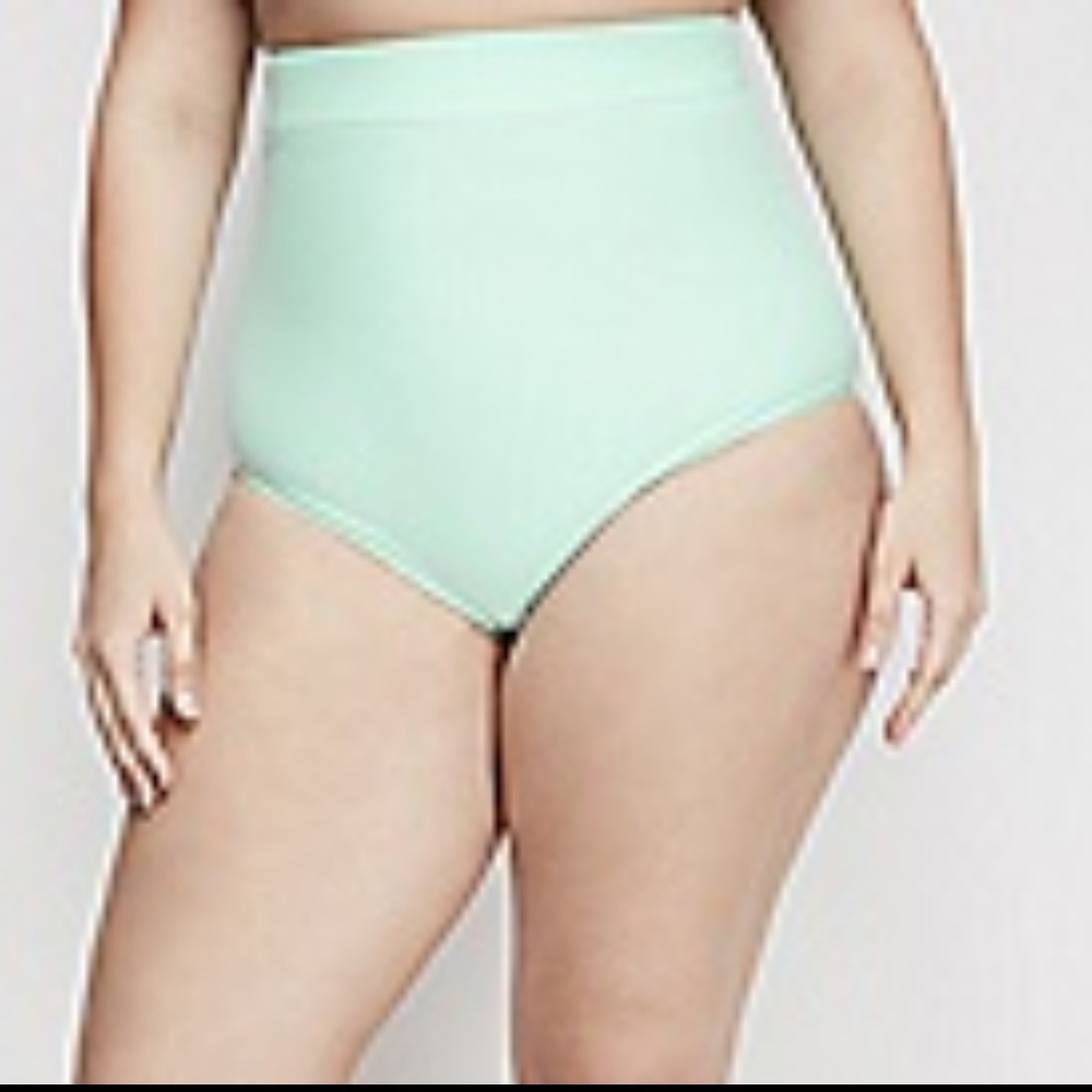 Sea green high waist swim bottoms-size 16