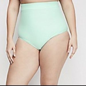 Sea green high waist swim bottoms-size 16