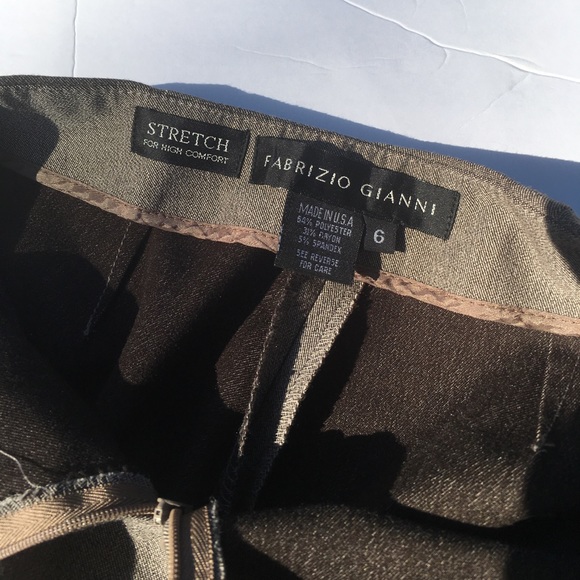 Fabrizio Gianni wheat straight leg, front zipper - Picture 7 of 7