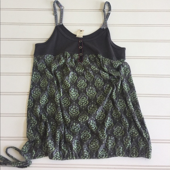 Free People Tops - Free People Floral Embroidered Strap Tank Top