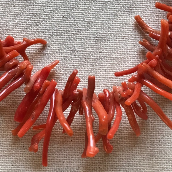 VTG True Coral Branch Necklace - Picture 4 of 8