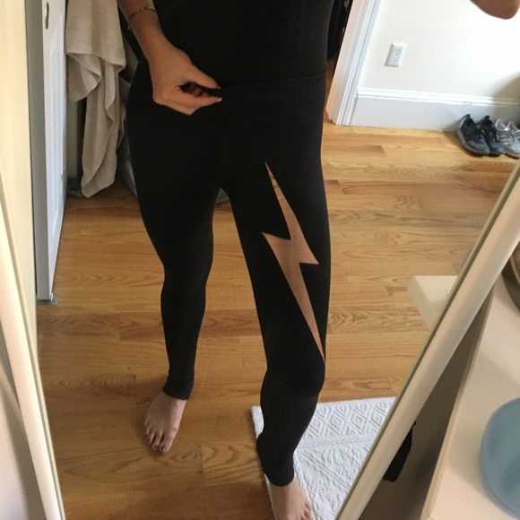 lightning bolt workout pants