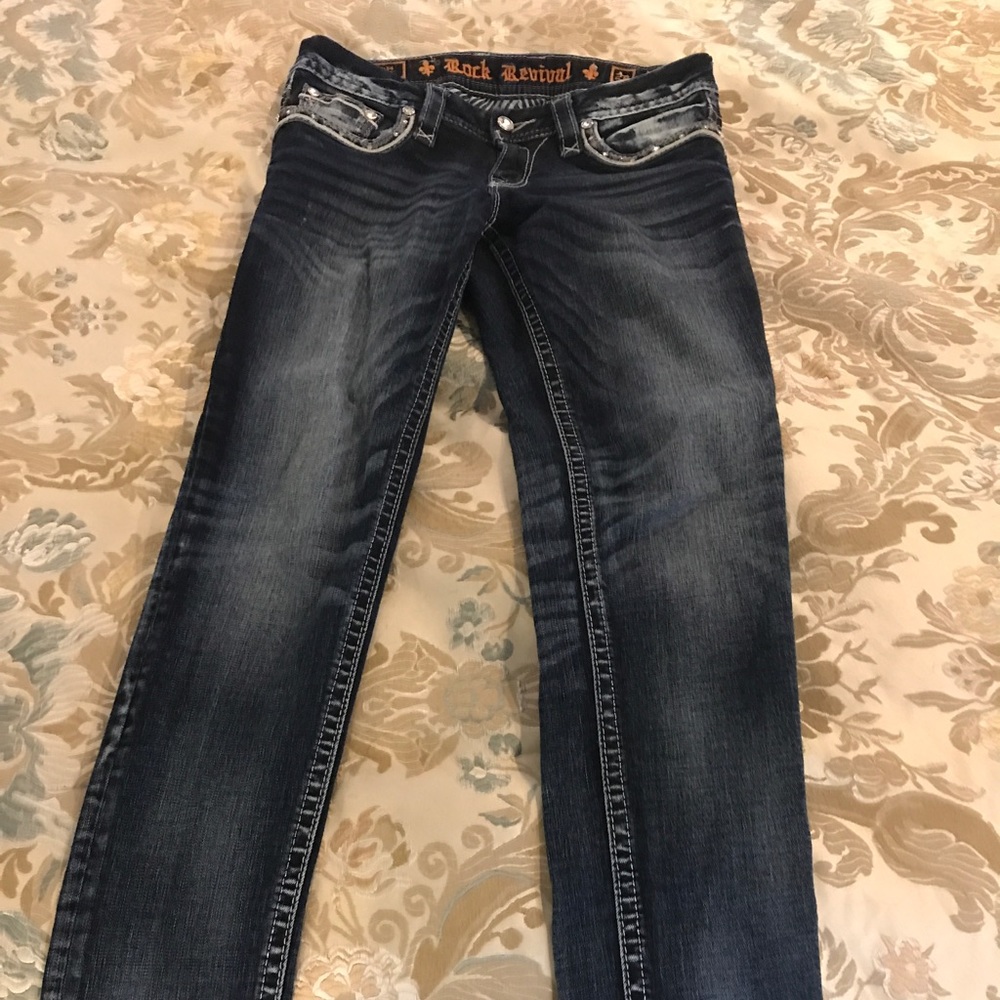 Rock Revival Boot Cut cropped jeans