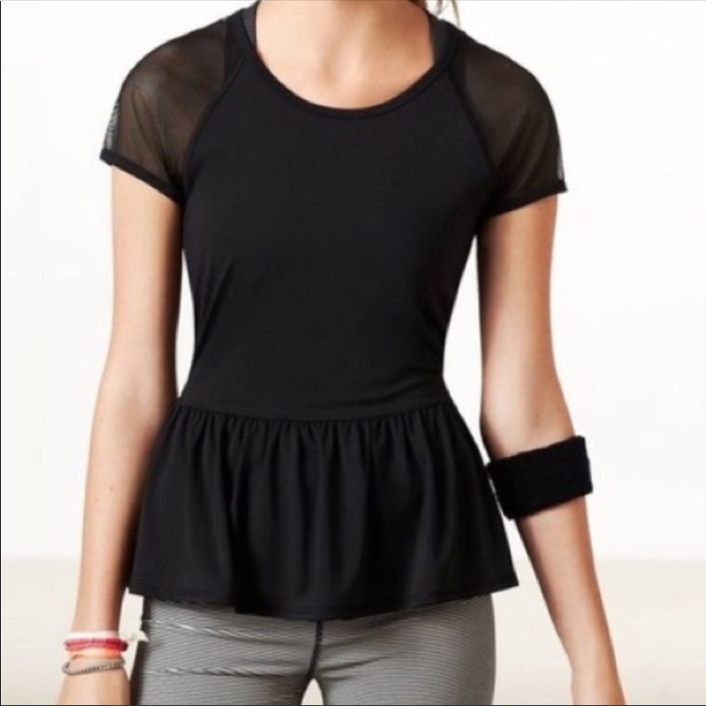 American eagle top mesh yoga