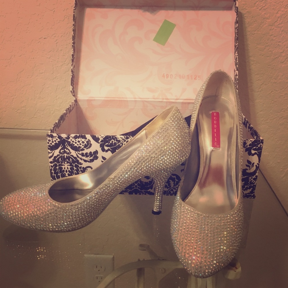 Bordello rhinestone heels