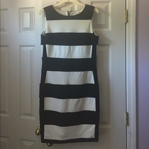 CALVIN KLEIN- Women's size 8 stripped dress