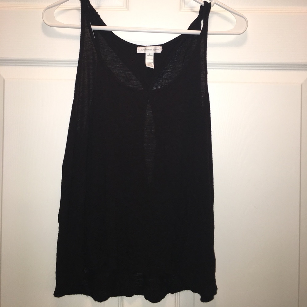 Black Loose Tank Top