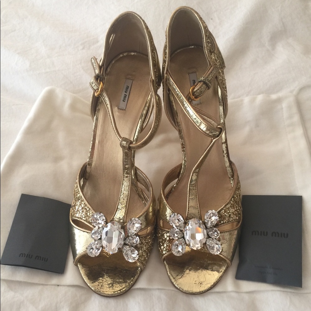 New Miu Miu Calzature Donna Crystal/Glitter Sandal