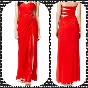XSCAPE NWOT Formal Dress Ball Gown Red