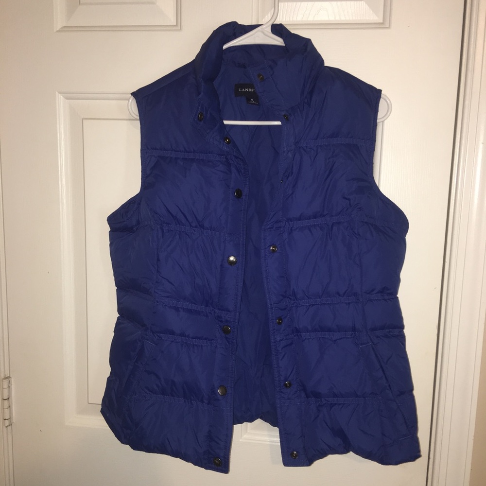 Lands End Royal Blue Vest