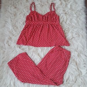 Red polka dot pyjama