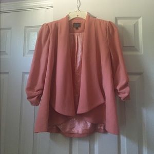 COUNTESS- Women's M Salmon Pink Blazer