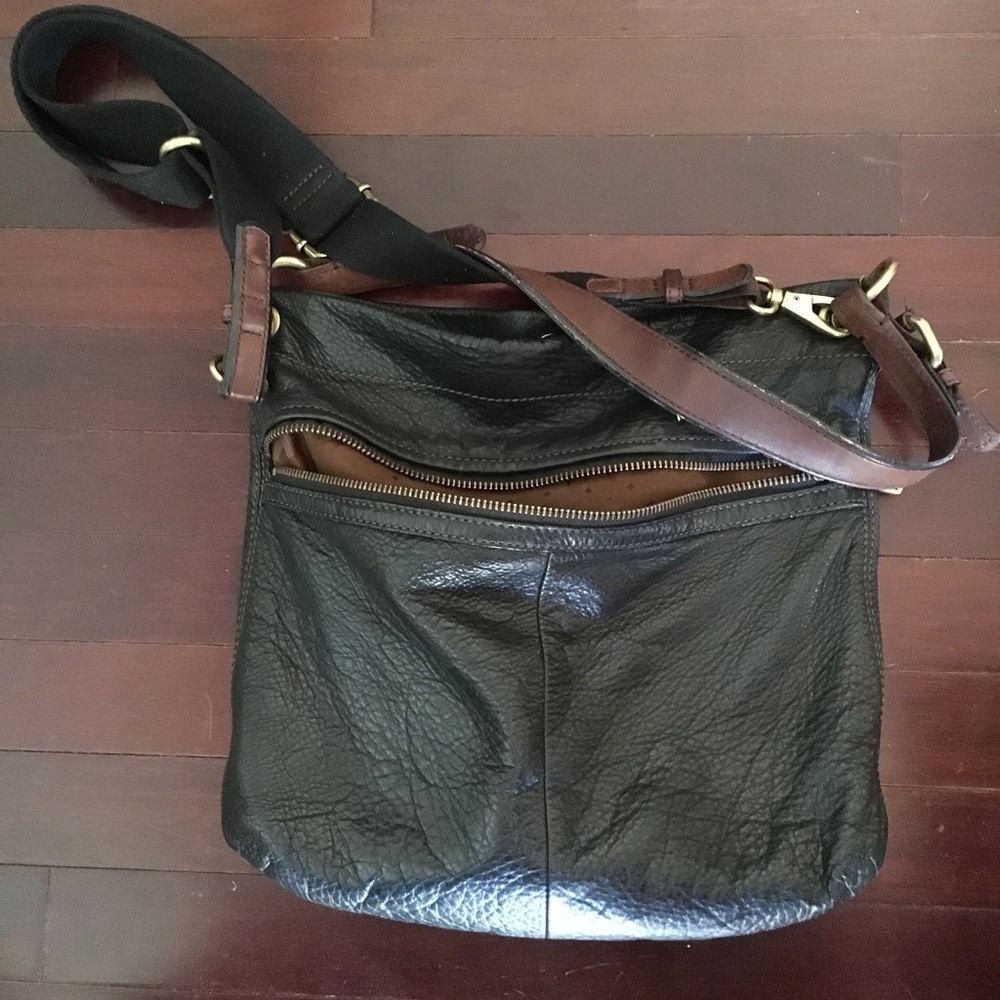 Fossil Leather Shoulder bag, Unisex