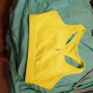 Fabletics neon sports bra no pads