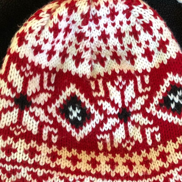 unisex knit fleece lined winter hat - Picture 3 of 3