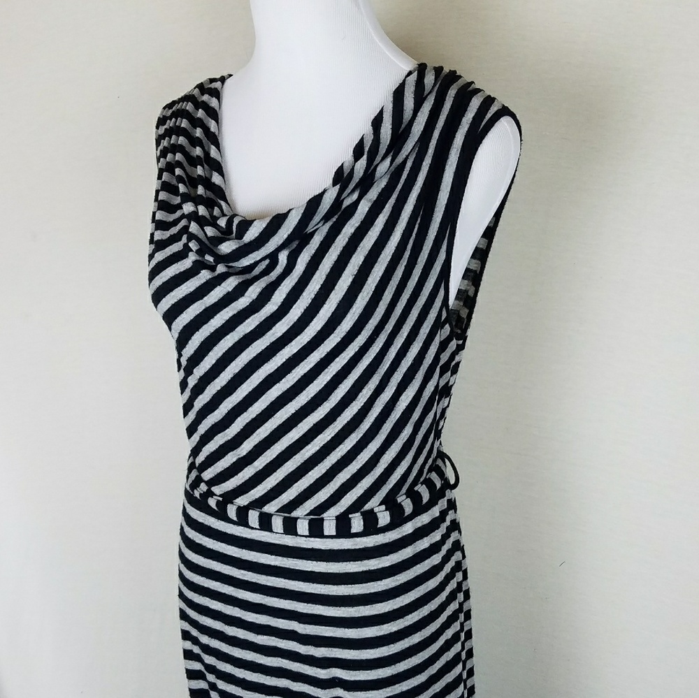 Cowel-neck maternity tank dress